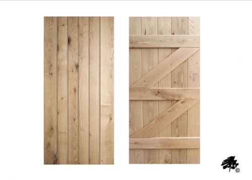 Solid Oak Doors - Ledged and Braced